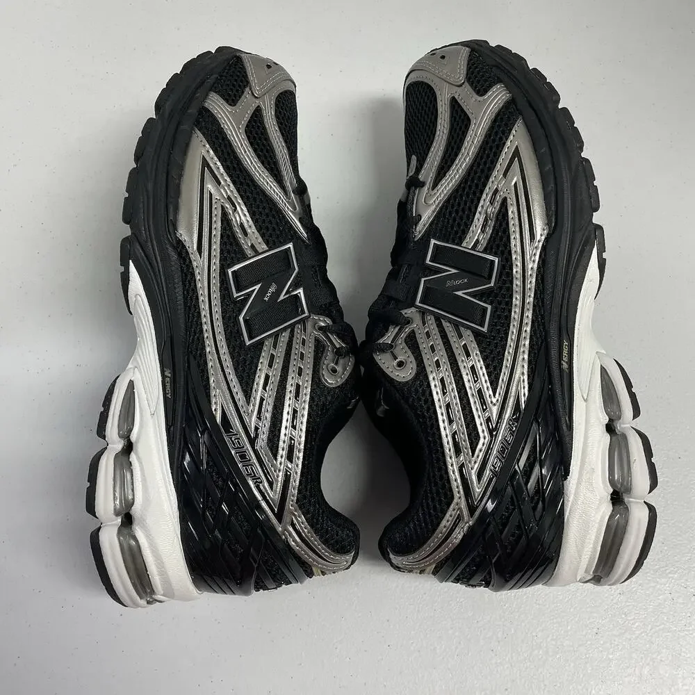 New Balance 1906R Black Grey White U1906RCF Size 11.5 Mesh Runner Silver Workout